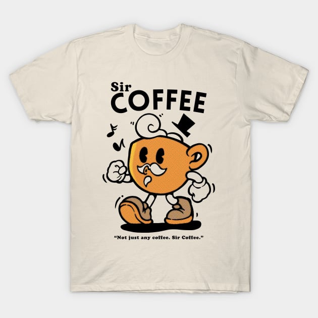 Sir Coffee T-Shirt by mankeeboi